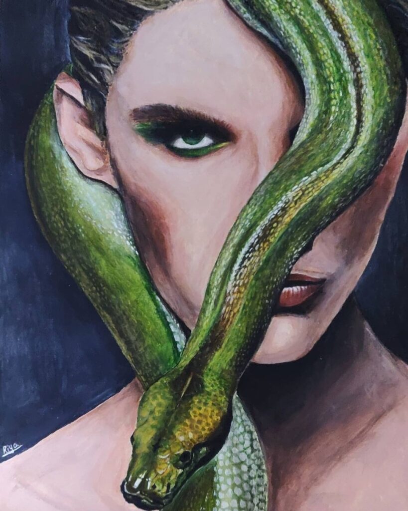 Girl with Snake